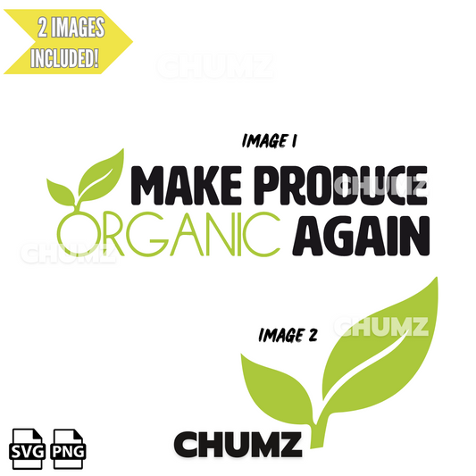 Make produce organic again (SVG/PNG)