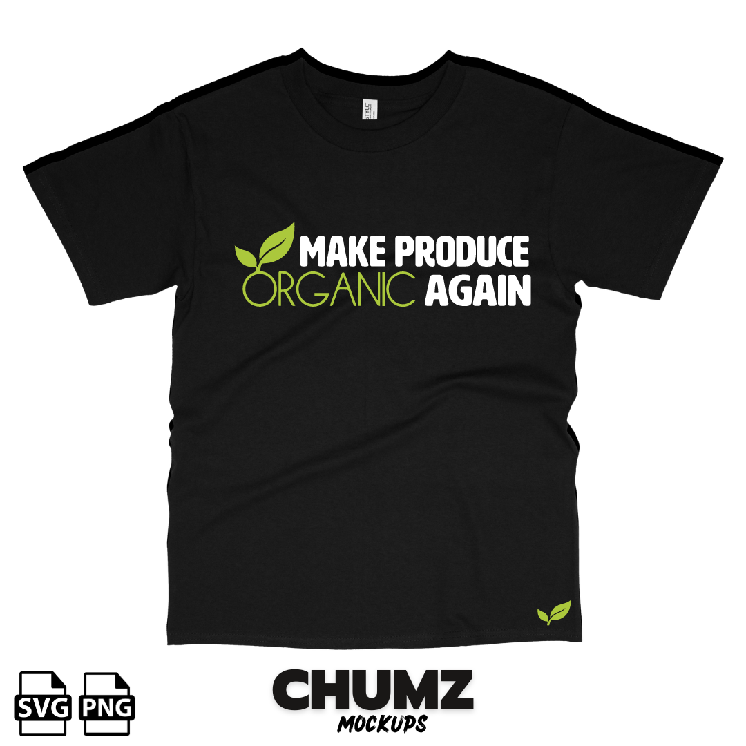 Make produce organic again (SVG/PNG)