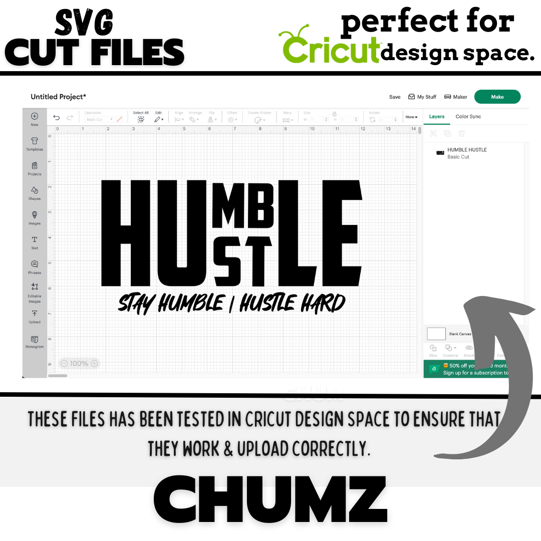 Humble Hustle SVG cut file