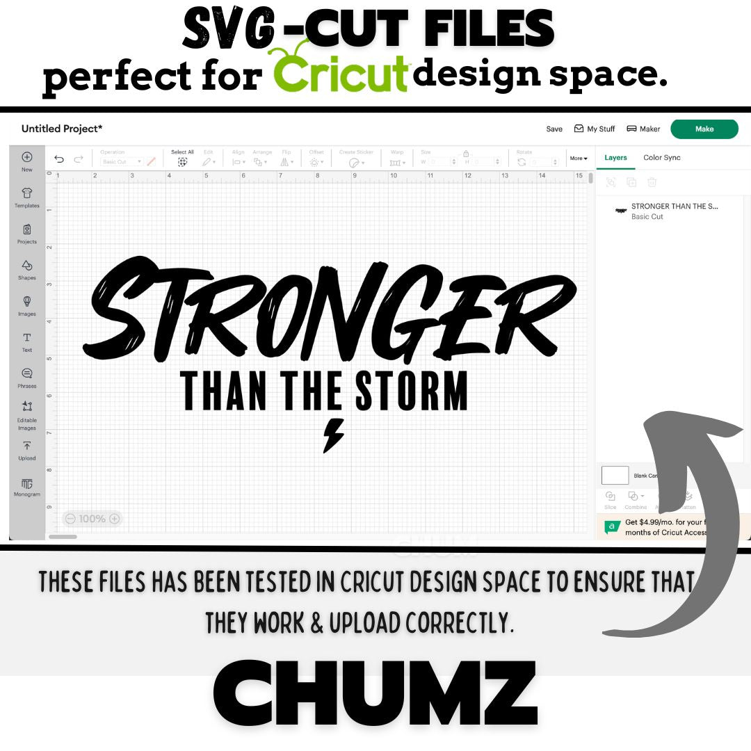 Stronger than the storm SVG/PNG