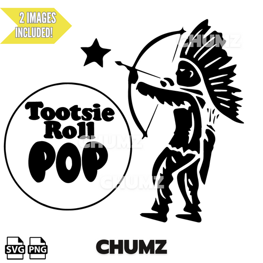 Tootsie Pop Indian SVG CUT FILE, CRICUT PROJECTS, CRAFTERS