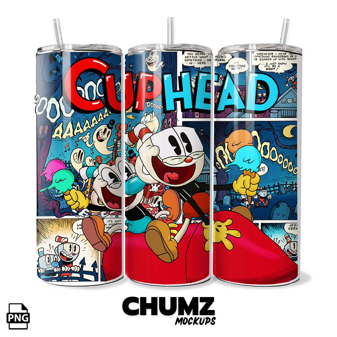 CUPHEAD 20oz- 30oz (PNG) Tumbler wrap