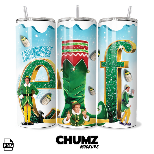 Buddy elf tumbler wrap