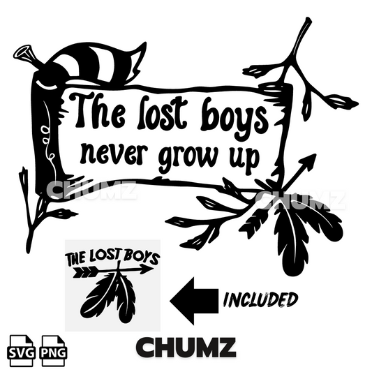 THE LOST BOYS Never Grow up Svg Cut file