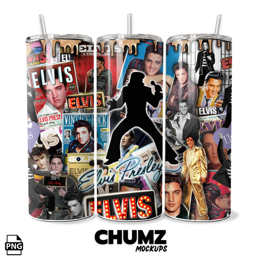 ELVIS PRESLEY Tumbler wrap 20oz 30oz, PNG