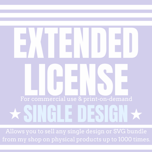 Extended commercial license on SINGLE design