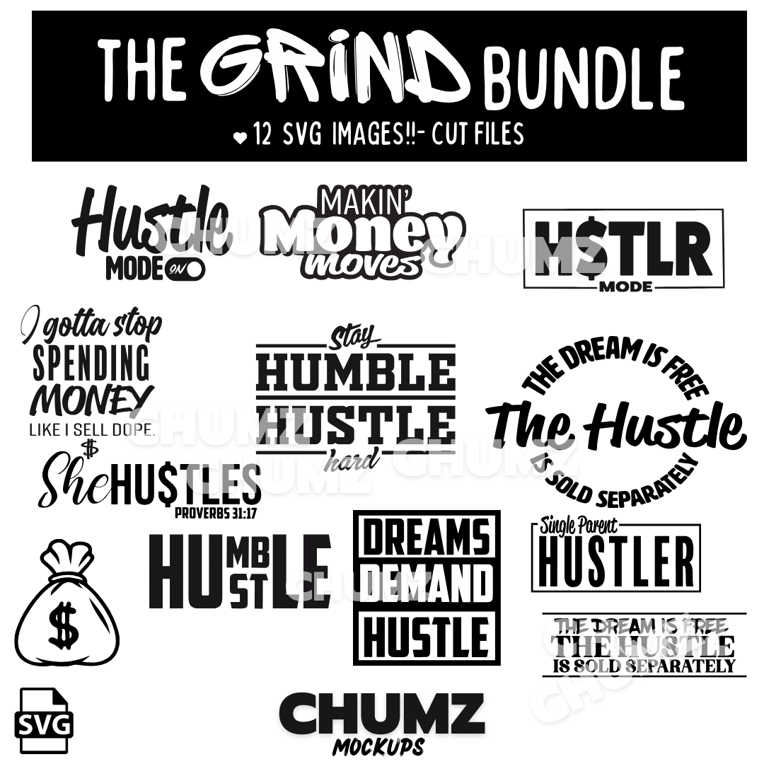 The Grind Bundle SVG cut files