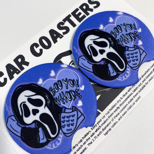 Boo You Who*re Car Coasters