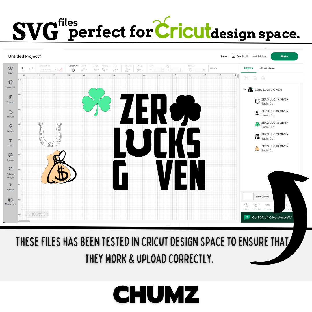 ZERO LUCKS GIVEN (svg/png)