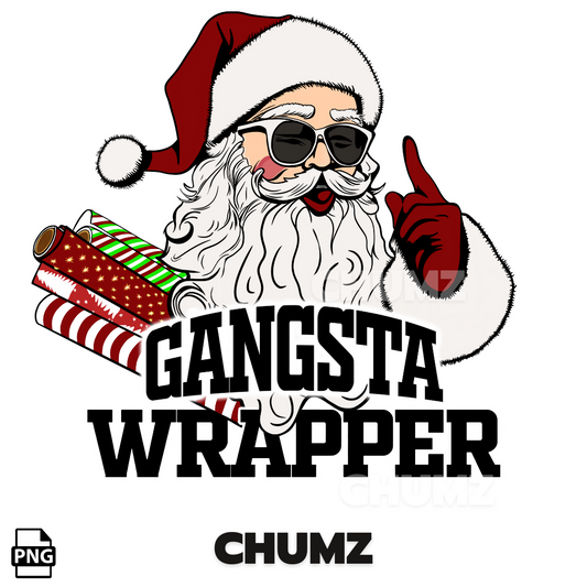 Gangsta Wrapper Santa PNG