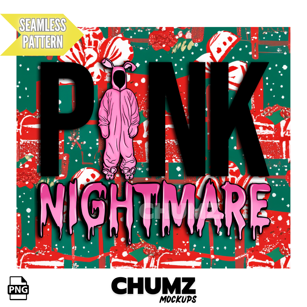 UGLY SWEATER PINK NIGHTMARE Tumbler Wrap