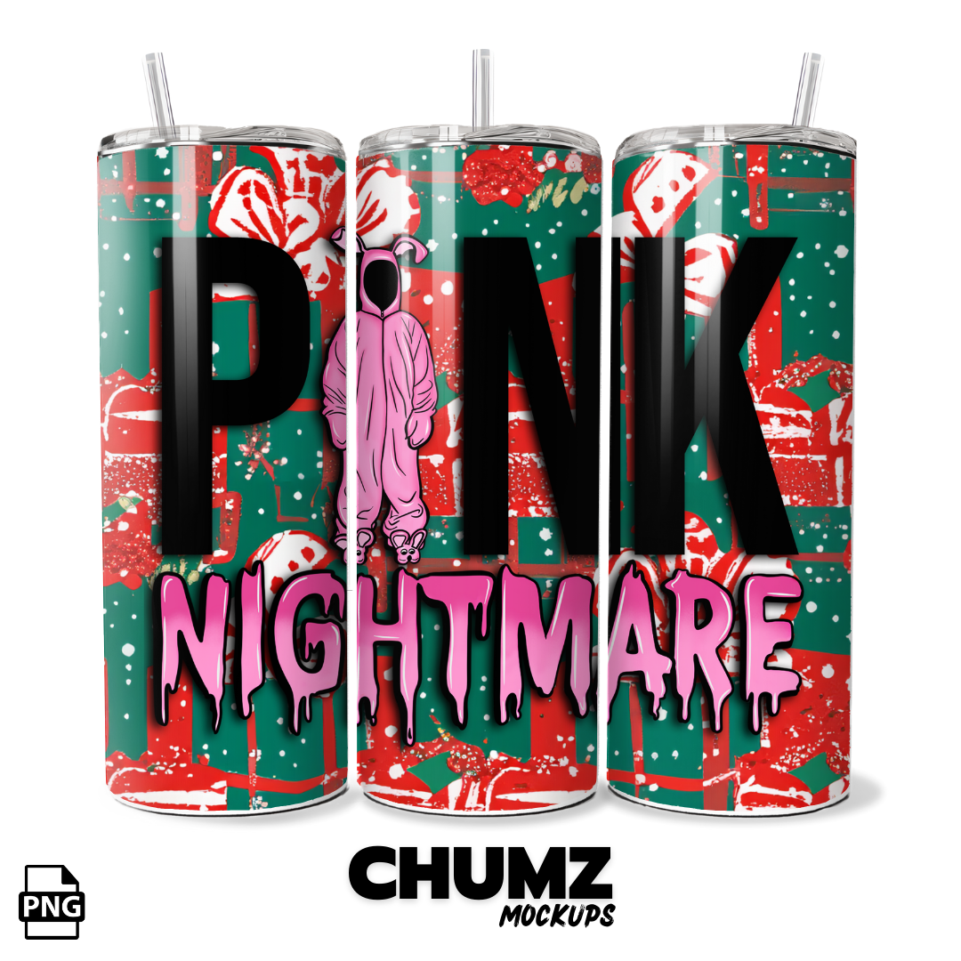 UGLY SWEATER PINK NIGHTMARE Tumbler Wrap