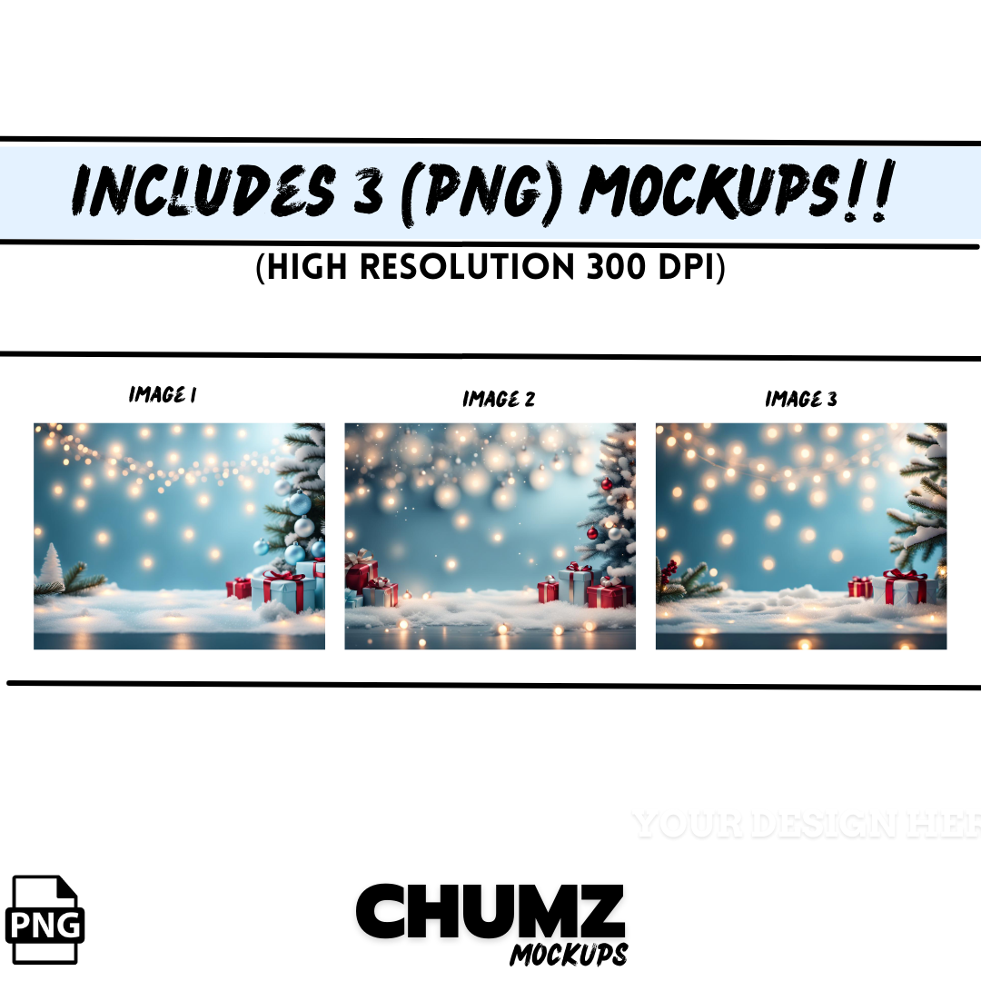 Snowy Christmas Product MOCKUP