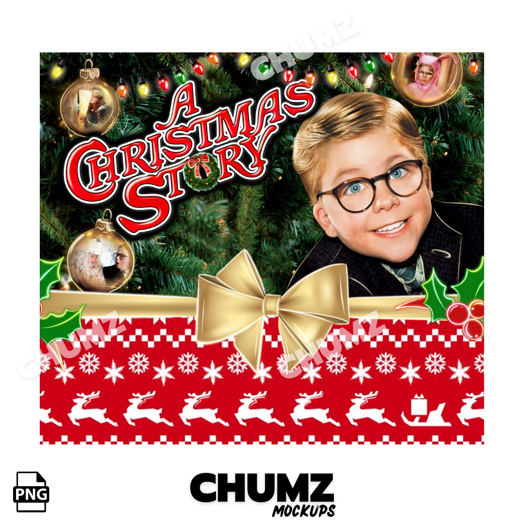 CHRISTMAS STORY Tumbler wrap (PNG)