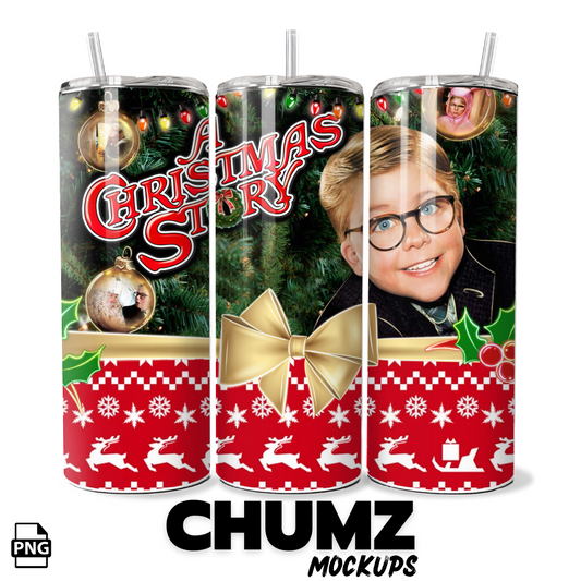 CHRISTMAS STORY Tumbler wrap (PNG)