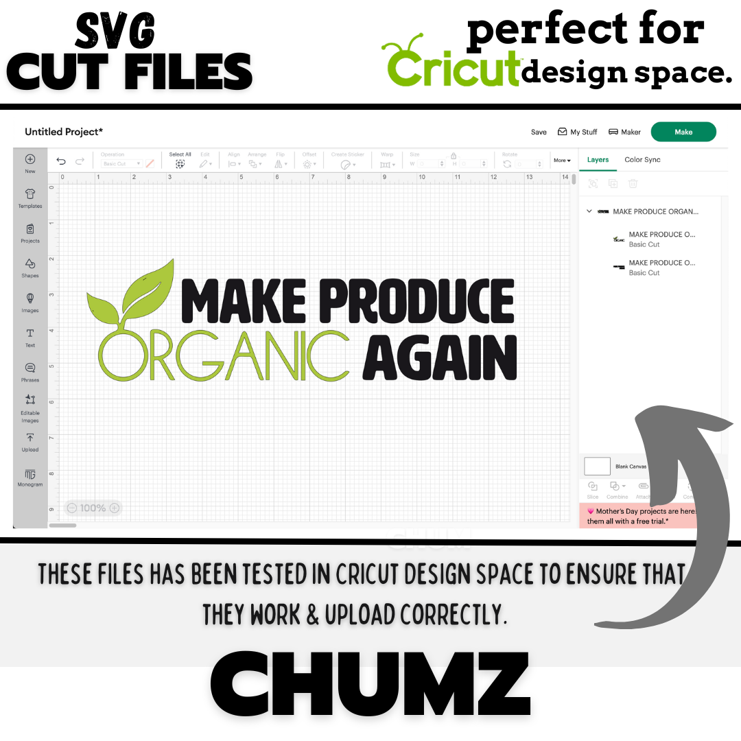 Make produce organic again (SVG/PNG)