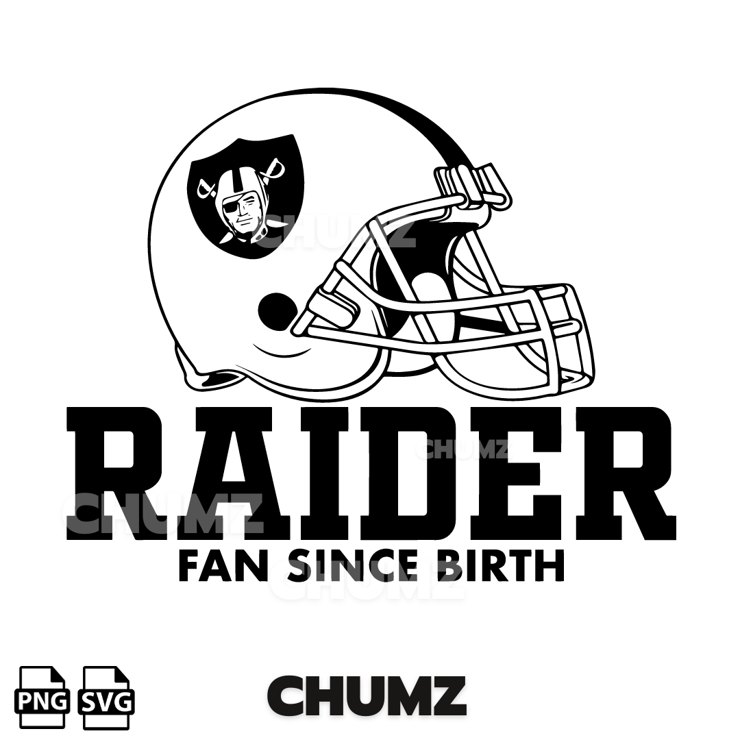 Raider fan since birth PNG/SVG-cut file